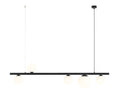 Aldex Lampa wisząca GARDA 5 BLACK 1099F1 4 x E14 oraz 1 x E27  | Czarna