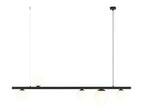 Aldex Lampa wisząca GARDA 5 BLACK 1099F1 4 x E14 oraz 1 x E27  | Czarna