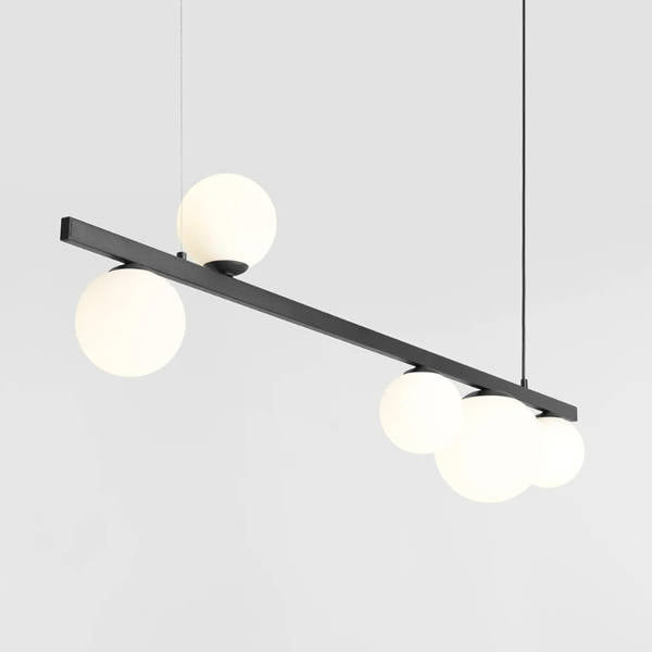 Aldex Lampa wisząca GARDA 5 BLACK 1099F1 4 x E14 oraz 1 x E27  | Czarna