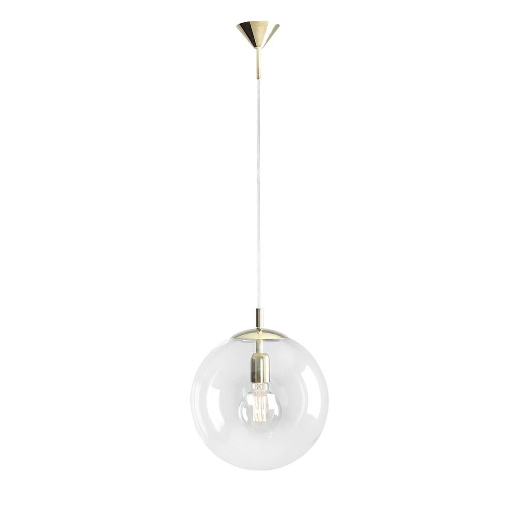 Aldex Lampa wisząca GLOBUS 562G10, złoty/transparentny, 1x60W E27