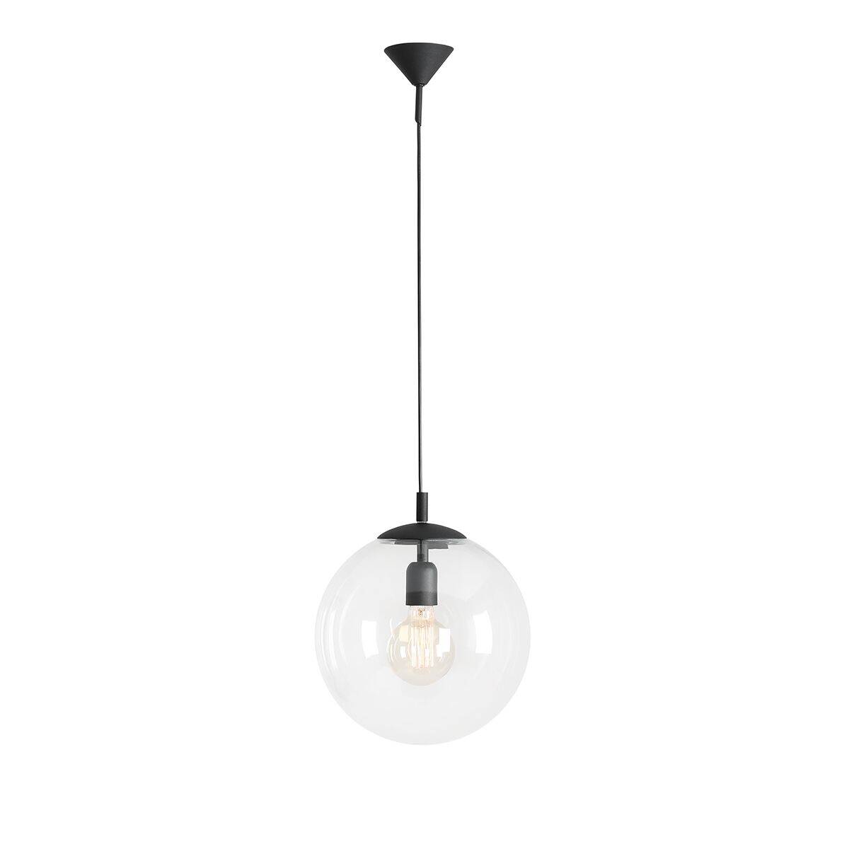 Aldex Lampa wisząca GLOBUS 562G5 czarny/transparentny 1x60W E27