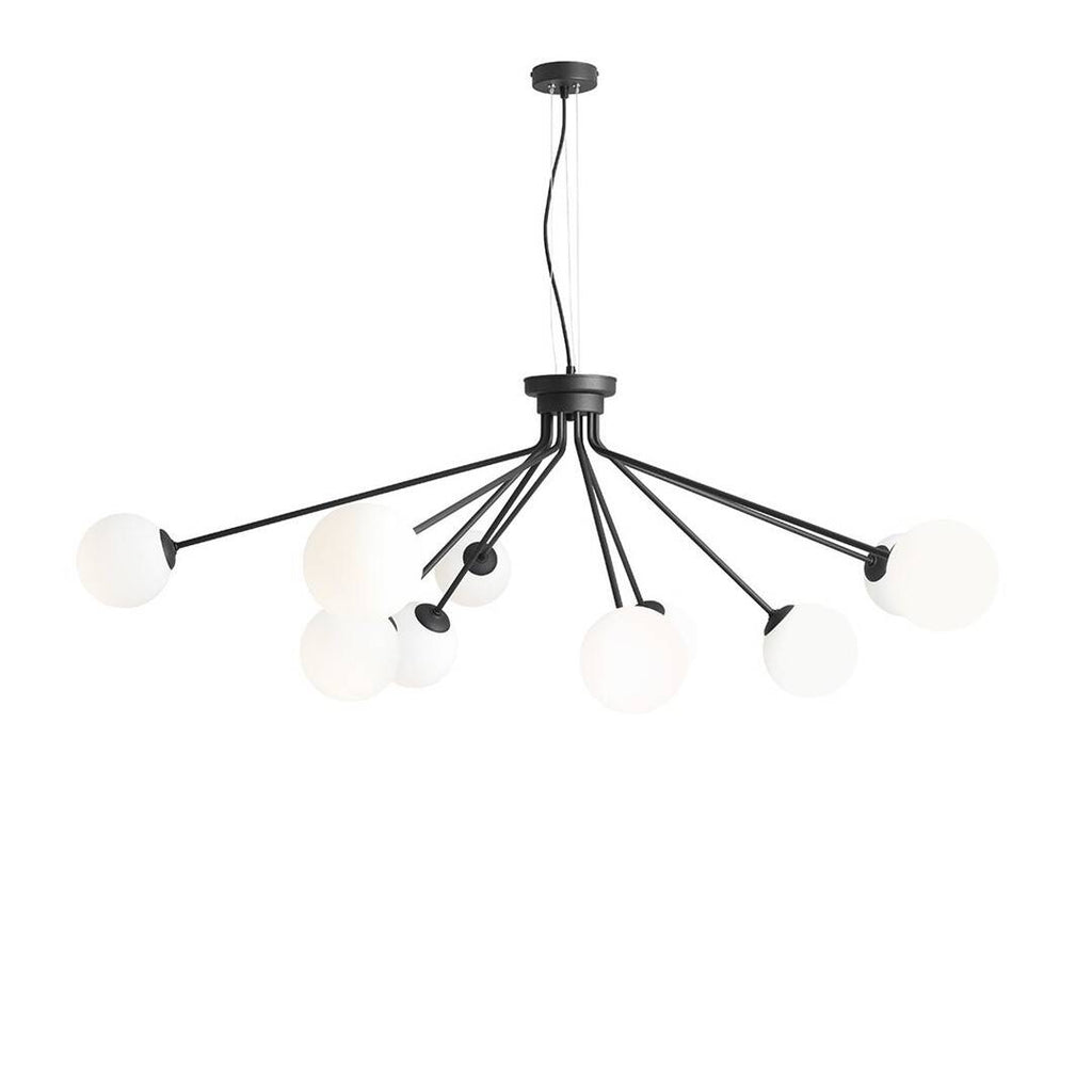 Aldex Lampa wisząca HOLM 10, 1082M1, czarny/biały, 10x40W E14