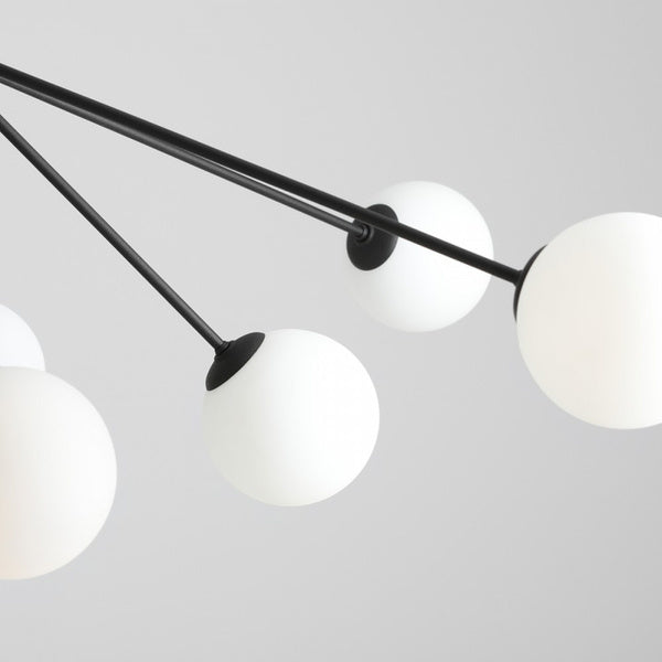Aldex Lampa wisząca HOLM 10, 1082M1, czarny/biały, 10x40W E14