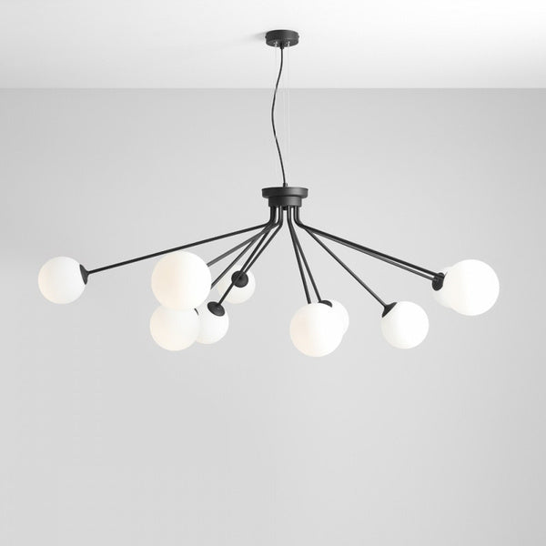 Aldex Lampa wisząca HOLM 10, 1082M1, czarny/biały, 10x40W E14