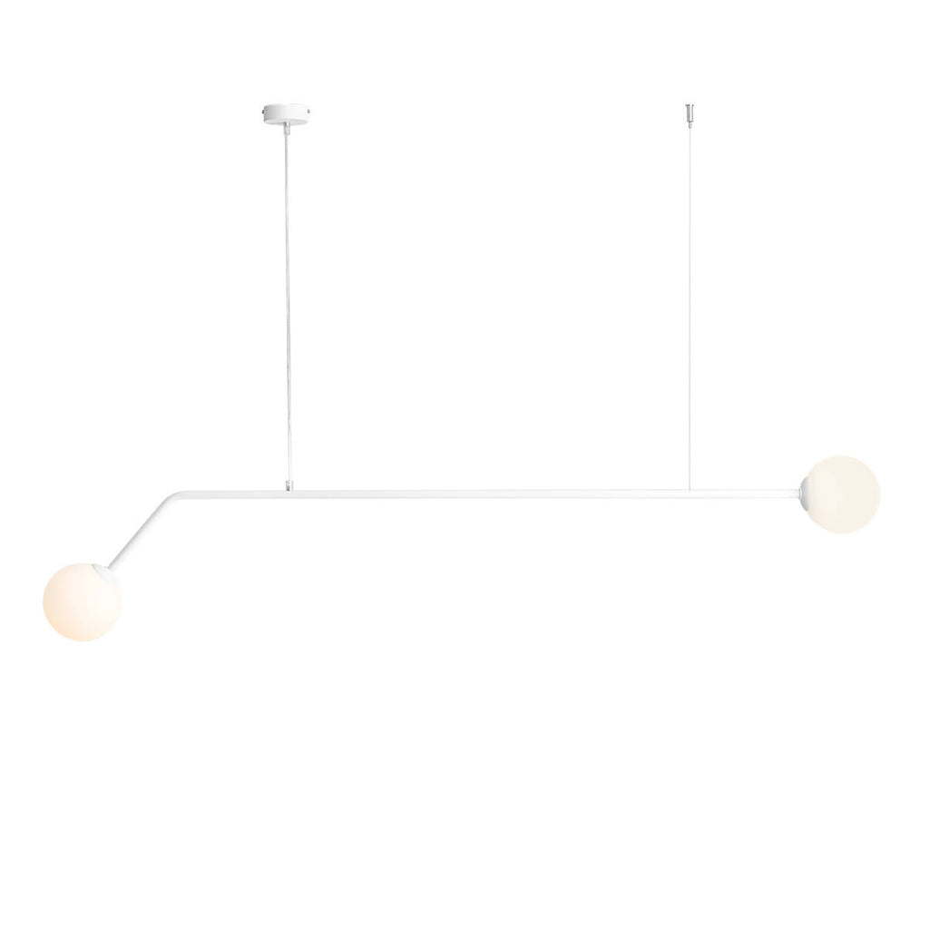 Aldex Lampa wisząca PURE 1064H, biała, 2x40W E14