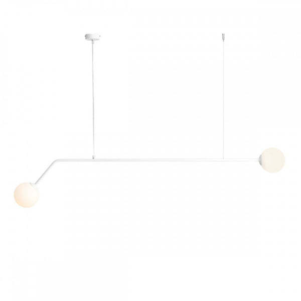 Aldex Lampa wisząca PURE 1064H, biała, 2x40W E14