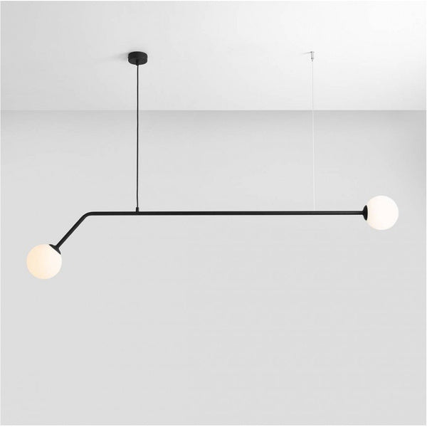 Aldex Lampa wisząca PURE 1064H1, czarny/biały, 2x40W E14