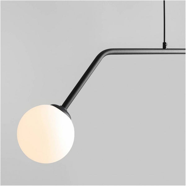Aldex Lampa wisząca PURE 1064H1, czarny/biały, 2x40W E14