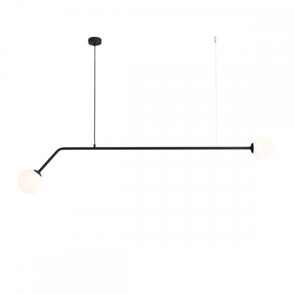 Aldex Lampa wisząca PURE 1064H1, czarny/biały, 2x40W E14