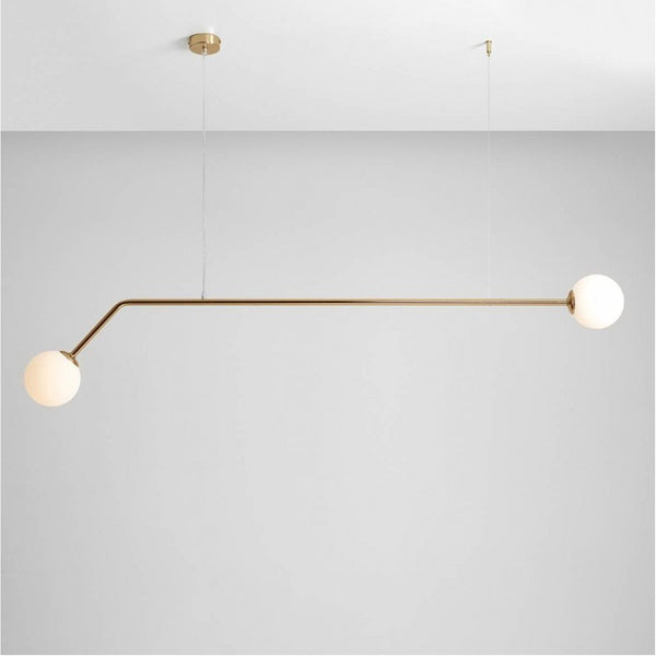 Aldex Lampa wisząca PURE 1064H30, złoty/biały, 2x40W E14