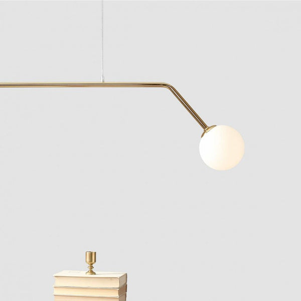 Aldex Lampa wisząca PURE 1064H30, złoty/biały, 2x40W E14