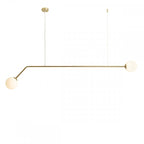 Aldex Lampa wisząca PURE 1064H30, złoty/biały, 2x40W E14