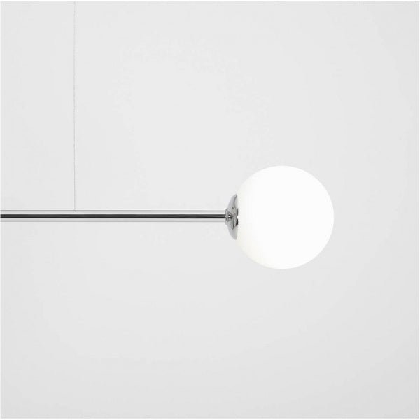 Aldex Lampa wisząca PURE 1064H4, chrom/biały, 2x40W E14