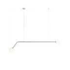 Aldex Lampa wisząca PURE 1064H4, chrom/biały, 2x40W E14