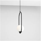 Aldex Lampa wisząca RIVA 1086G1, czarny/biały, 1x40W E14