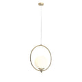 Aldex Lampa wisząca SOL 1075G30, złota z białym kloszem, 1x60W E27