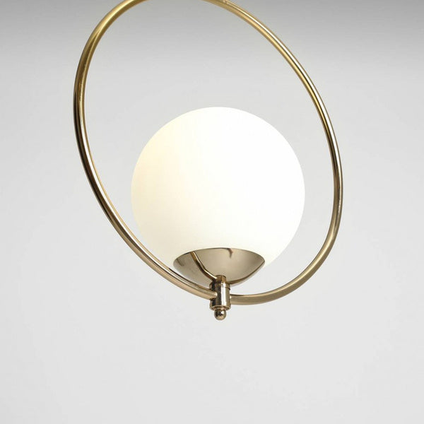 Aldex Lampa wisząca SOL 1075G30, złota z białym kloszem, 1x60W E27