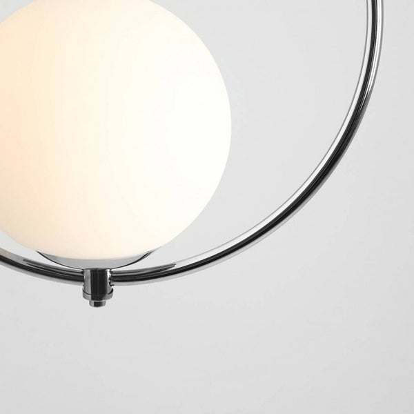 Aldex Lampa wisząca SOL 1075G4, chromowa z białym kloszem, 1x60W E27