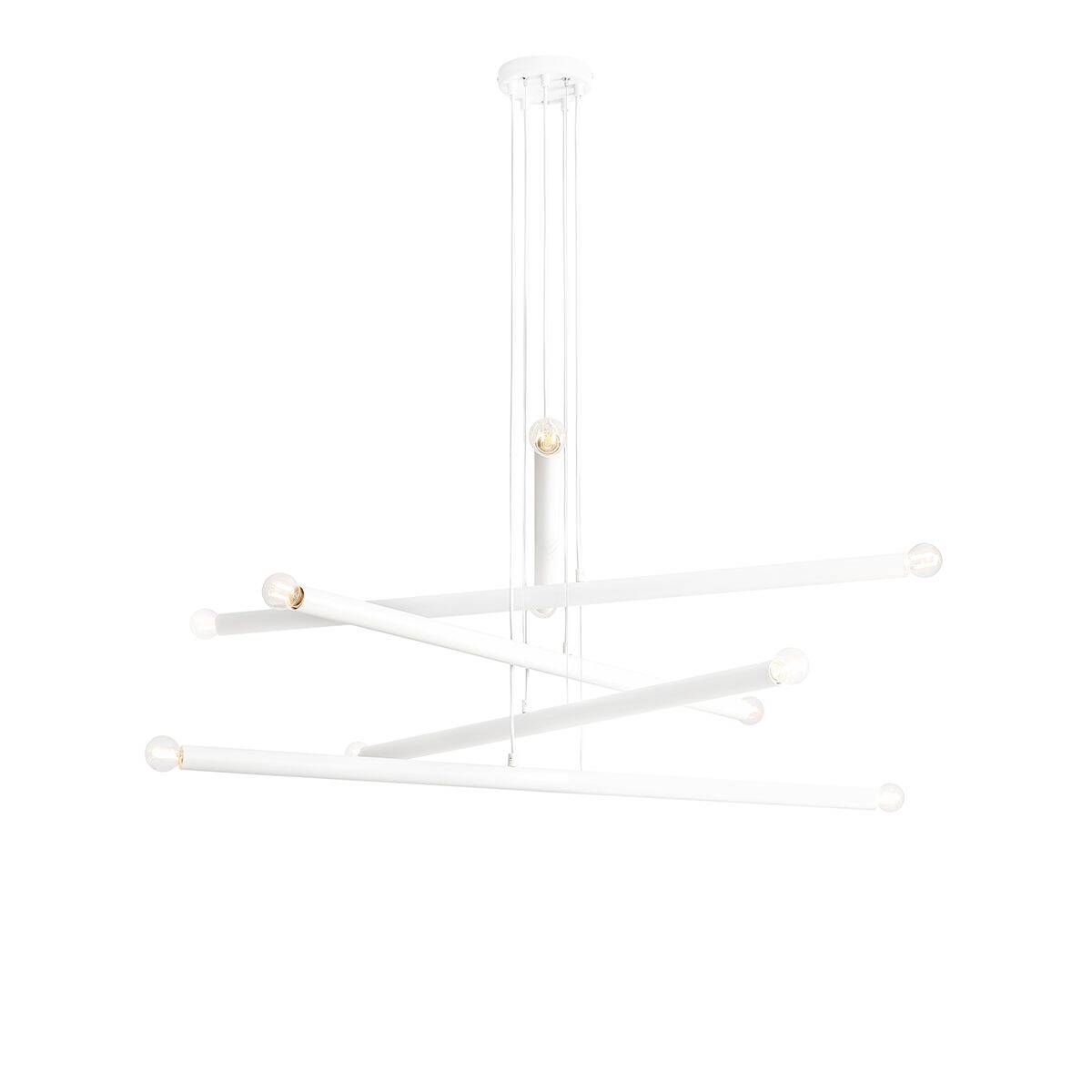 Aldex Lampa wisząca TUBO 10, 1072M, biała, 10x40W E14