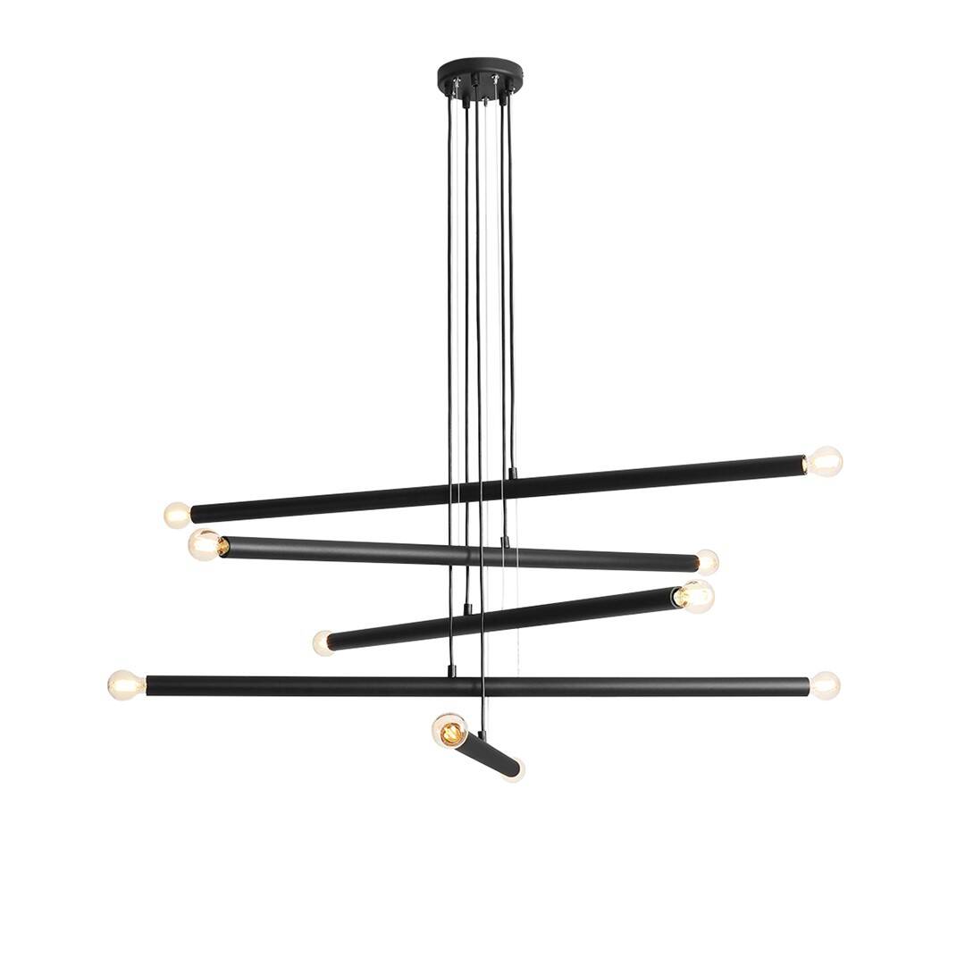 Aldex Lampa wisząca TUBO 10, 1072M1, czarna, 10x40W E14