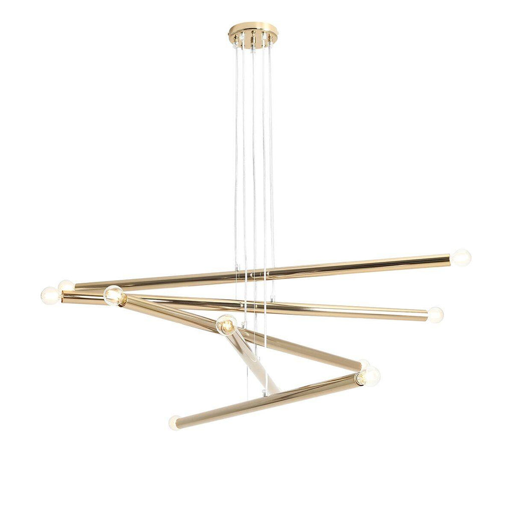 Aldex Lampa wisząca TUBO 10, 1072M30, złota, 10x40W E14