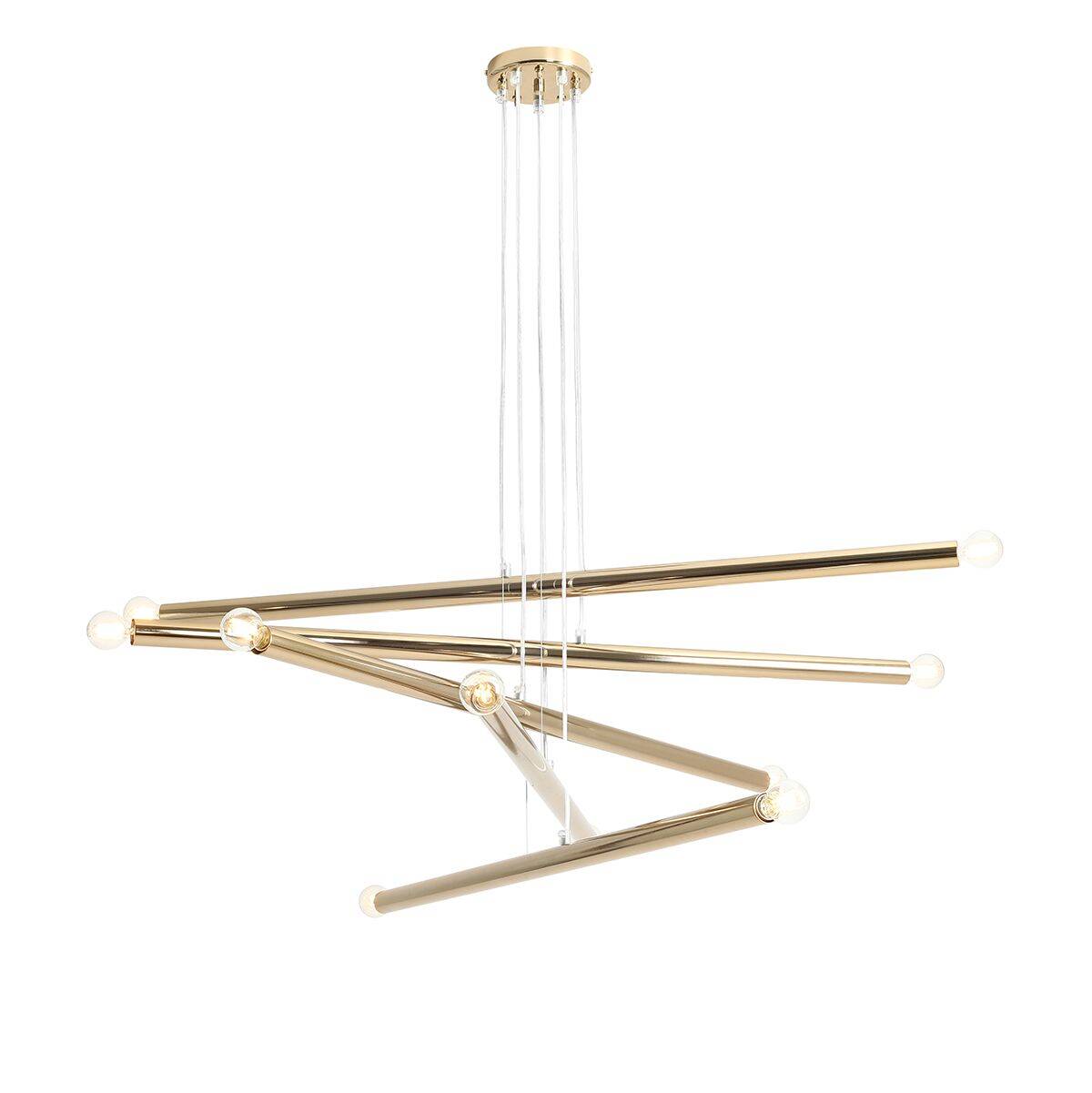Aldex Lampa wisząca TUBO 10, 1072M30, złota, 10x40W E14