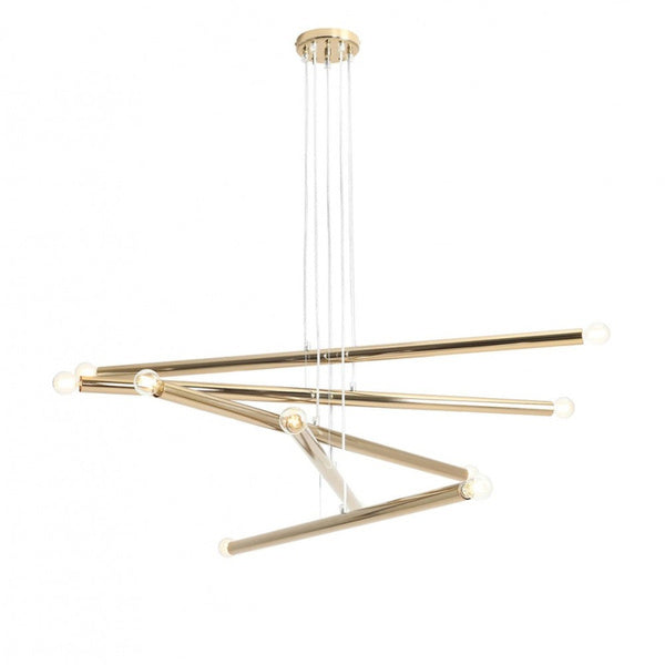 Aldex Lampa wisząca TUBO 10, 1072M30, złota, 10x40W E14