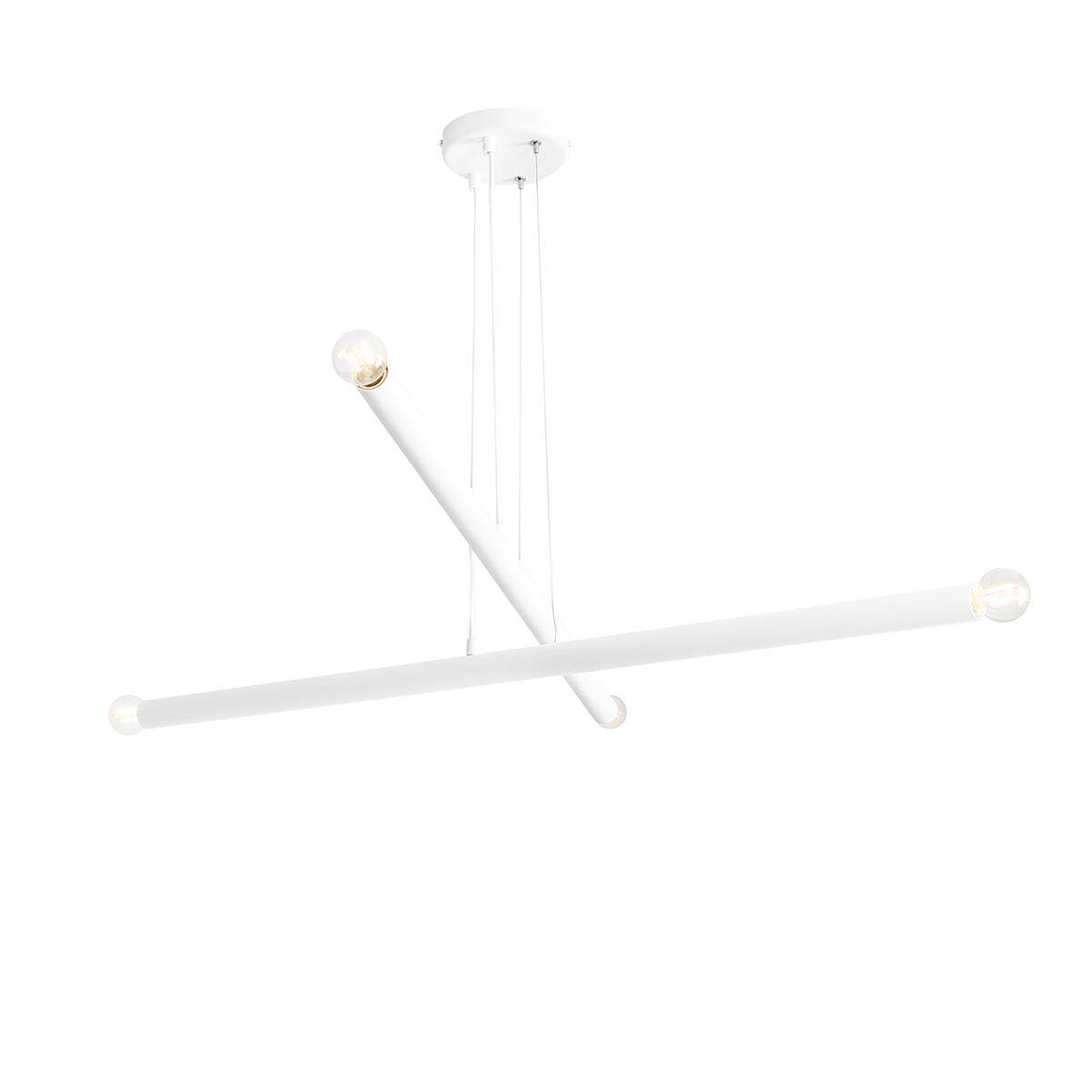 Aldex Lampa wisząca TUBO 4, 1072L, biała, 4x40W E14