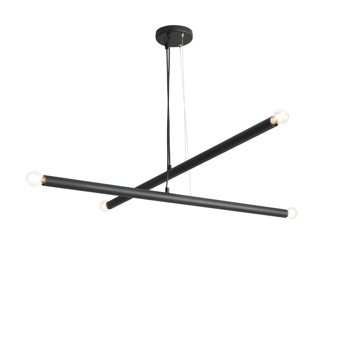 Aldex Lampa wisząca TUBO 4, 1072L1, czarna, 4x40W E14