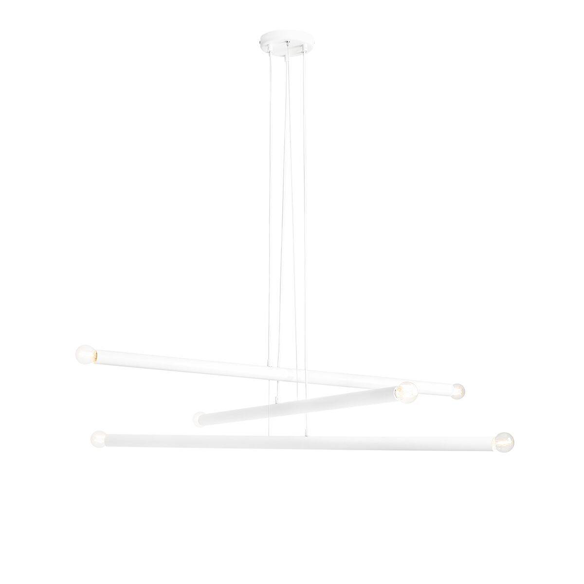 Aldex Lampa wisząca TUBO 6, 1072K, biała, 6x40W E14