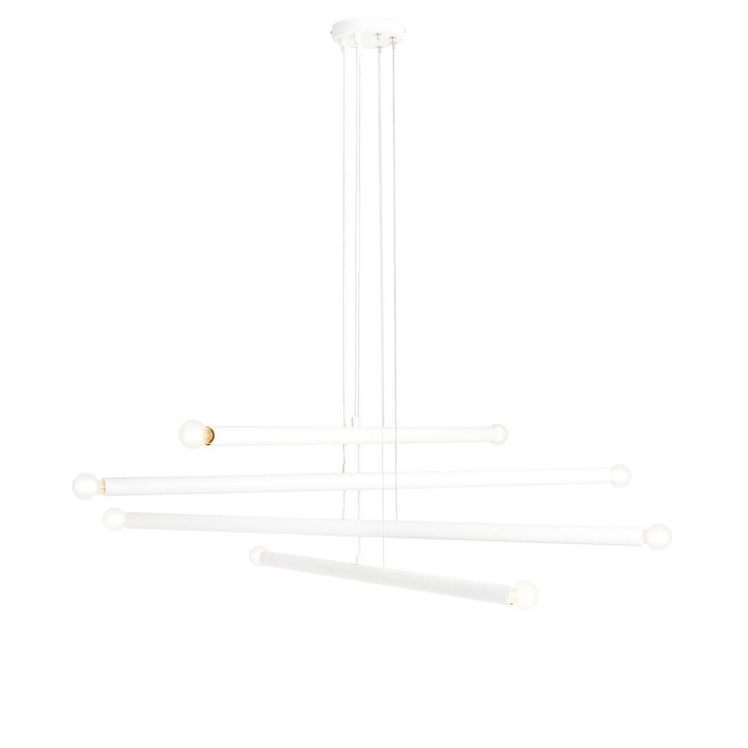 Aldex Lampa wisząca TUBO 8, 1072P, biała, 8x40W E14
