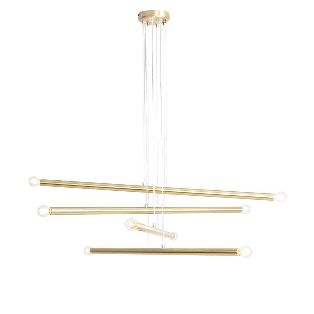 Aldex Lampa wisząca TUBO 8, 1072P40, mosiądz, 8x40W E14