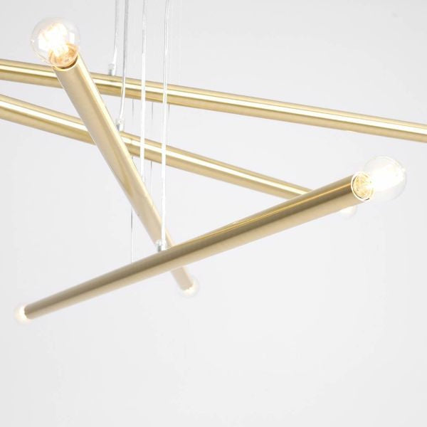 Aldex Lampa wisząca TUBO 8, 1072P40, mosiądz, 8x40W E14
