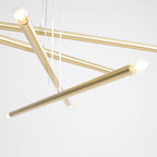 Aldex Lampa wisząca TUBO 8, 1072P40, mosiądz, 8x40W E14