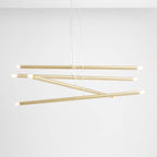 Aldex Lampa wisząca TUBO 8, 1072P40, mosiądz, 8x40W E14