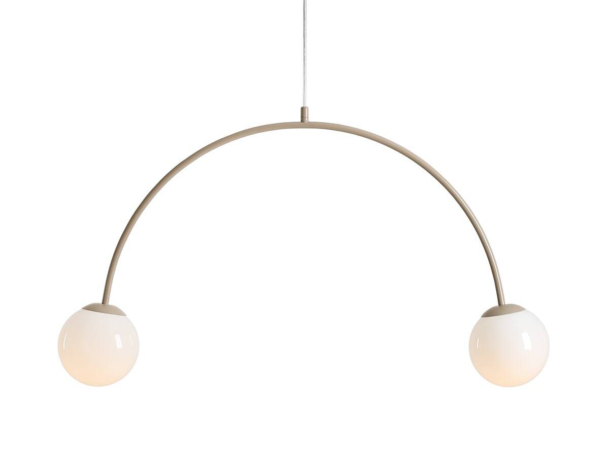 Aldex Lampa wisząca UNA 2 BEIGE 2xE14 | Beżowy 1116H17