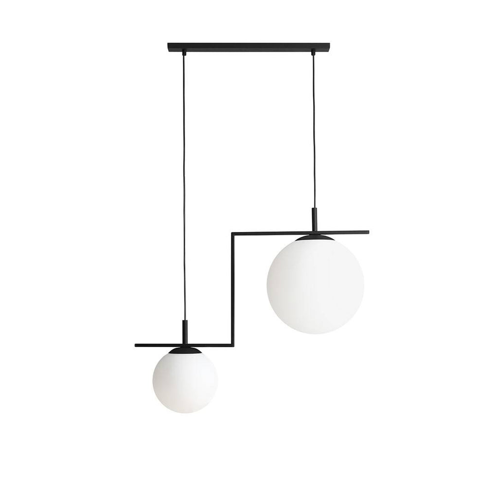 Aldex Lampa wisząca ZAC 2 minimalistyczny styl | czarny 1038H1_2
