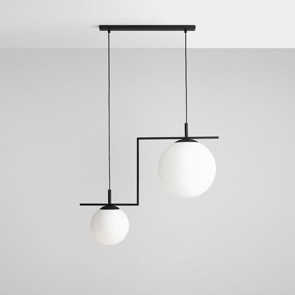 Aldex Lampa wisząca ZAC 2 minimalistyczny styl | czarny 1038H1_2