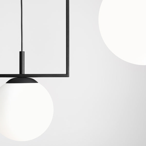 Aldex Lampa wisząca ZAC 2 minimalistyczny styl | czarny 1038H1_2