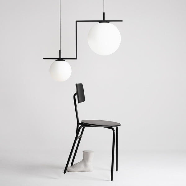 Aldex Lampa wisząca ZAC 2 minimalistyczny styl | czarny 1038H1_2