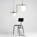 Aldex Lampa wisząca ZAC 2 minimalistyczny styl | czarny 1038H1_2