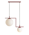 Aldex Lampa wisząca ZAC 2 minimalistyczny styl | czerwone wino 1038H15_2