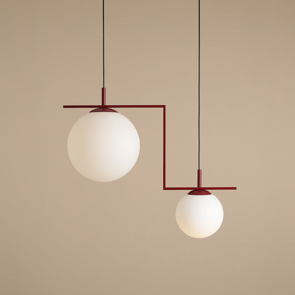 Aldex Lampa wisząca ZAC 2 minimalistyczny styl | czerwone wino 1038H15_2