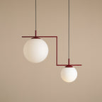 Aldex Lampa wisząca ZAC 2 minimalistyczny styl | czerwone wino 1038H15_2