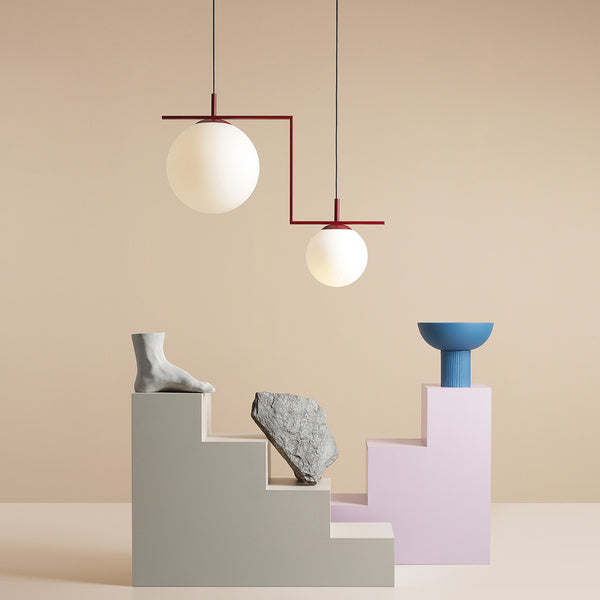 Aldex Lampa wisząca ZAC 2 minimalistyczny styl | czerwone wino 1038H15_2