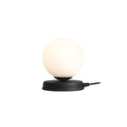 Aldex Lampka biurkowa BALL 1076B1_S, 14 cm, czarny/biały, 1x40W E14