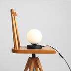 Aldex Lampka biurkowa BALL 1076B1_S, 14 cm, czarny/biały, 1x40W E14