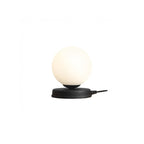 Aldex Lampka biurkowa BALL 1076B1_S, 14 cm, czarny/biały, 1x40W E14
