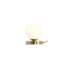 Aldex Lampka biurkowa BALL 1076B30_S, 14 cm, złoty/biały, 1x40W E14