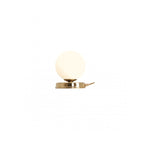 Aldex Lampka biurkowa BALL 1076B30_S, 14 cm, złoty/biały, 1x40W E14